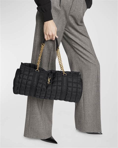 duffle bag ysl|diamond quilted duffle bag.